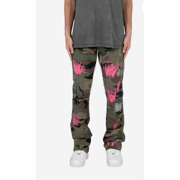 MNML B439 Star Flare Denim - Camo Size 40 - Picture 1 of 12